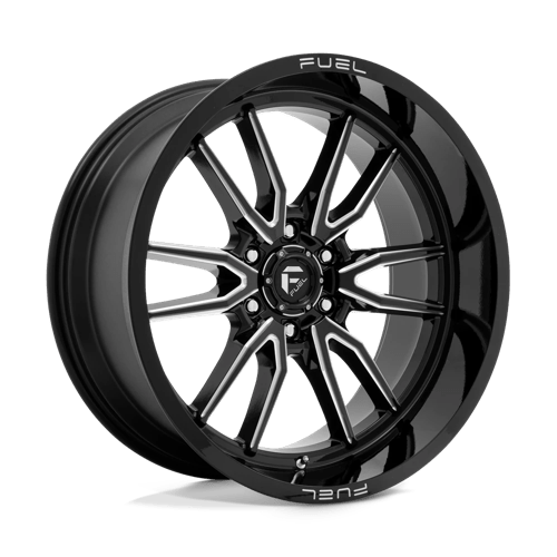 Fuel 1Pc D761 Clash 22X10 -18 Gloss Black Milled