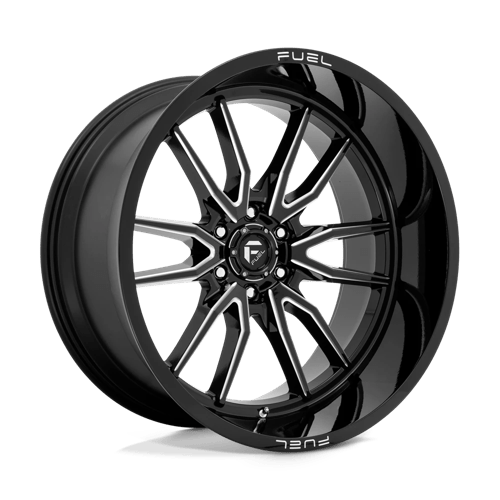 Fuel 1Pc D761 Clash 24X12 -44 Gloss Black Milled