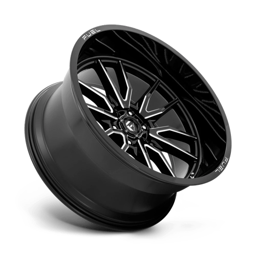 Fuel 1Pc D761 Clash 24X12 -44 Gloss Black Milled