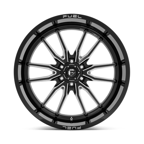 Fuel 1Pc D761 Clash 24X12 -44 Gloss Black Milled