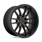 Fuel 1Pc D762 Clash 20X10 -18 Matte Black Double Dark Tint