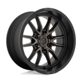 Fuel 1Pc D762 Clash 17X9 +1 Matte Black Double Dark Tint
