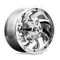 Fuel 1Pc D573 Cleaver 22X12 -44 Chrome