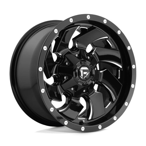 Fuel 1Pc D574 Cleaver 17X9 -12 Gloss Black Milled