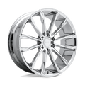 Dub 1Pc S251 Clout 24X10 +30 Chrome Plated