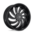 Dub 1Pc S242 Cojones 24X10 +5 Gloss Black Milled
