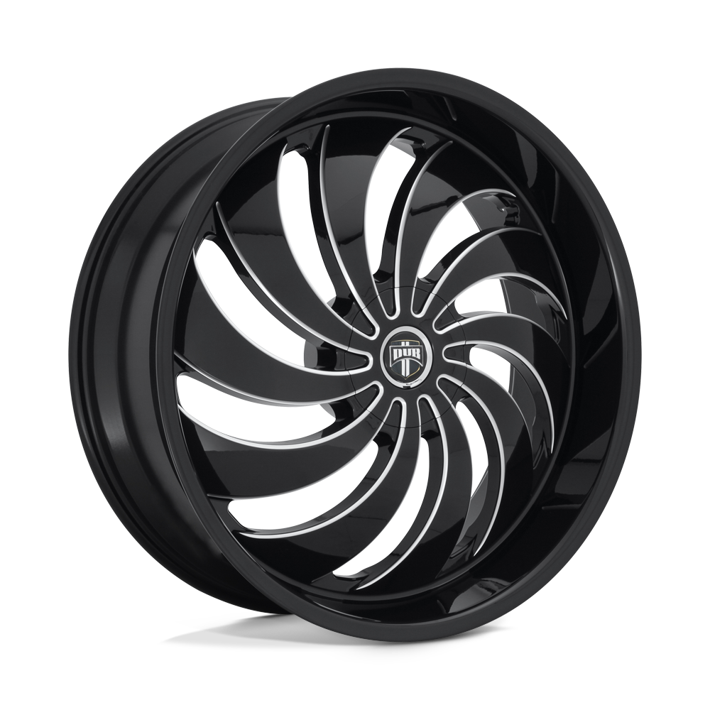 Dub 1Pc S242 Cojones 24X9 +25 Gloss Black Milled