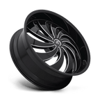 Dub 1Pc S242 Cojones 24X10 +5 Gloss Black Milled