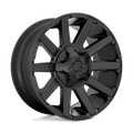 Fuel 1Pc D437 Contra 18X9 +1 Satin Black