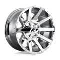Fuel 1Pc D614 Contra 20X10 -19 Chrome Plated