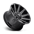 Fuel 1Pc D615 Contra 20X9 +1 Gloss Black Milled