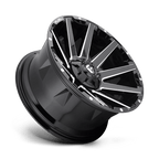 Fuel 1Pc D615 Contra 22X10 -18 Gloss Black Milled