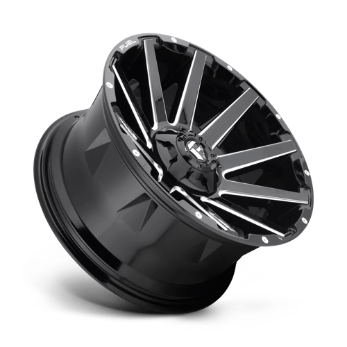 Fuel 1Pc D615 Contra 20X9 +20 Gloss Black Milled