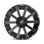 Fuel 1Pc D615 Contra 22X12 -44 Gloss Black Milled