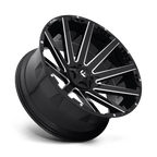 Fuel 1Pc D615 Contra 26X12 -44 Gloss Black Milled