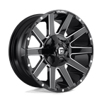 Fuel 1Pc D615 Contra 20X9 +20 Gloss Black Milled
