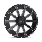 Fuel 1Pc D616 Contra 20X9 +19 Matte Black Milled