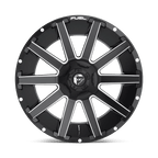 Fuel 1Pc D616 Contra 20X9 +1 Matte Black Milled