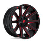 Fuel 1Pc D643 Contra 20X9 +20 Gloss Black Red Tinted Clear