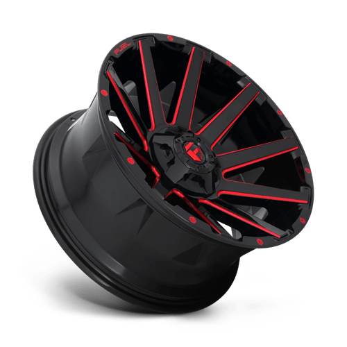 Fuel 1Pc D643 Contra 20X9 +20 Gloss Black Red Tinted Clear
