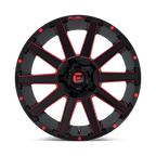 Fuel 1Pc D643 Contra 20X9 +20 Gloss Black Red Tinted Clear