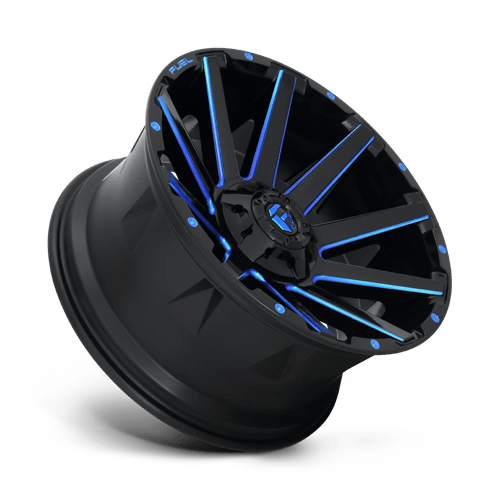 Fuel 1Pc D644 Contra 20X9 +1 Gloss Black Blue Tinted Clear