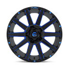 Fuel 1Pc D644 Contra 20X10 -18 Gloss Black Blue Tinted Clear