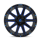 Fuel 1Pc D644 Contra 20X10 -18 Gloss Black Blue Tinted Clear