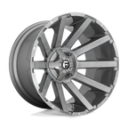 Fuel 1Pc D714 Contra Platinum 20X10 -18 Brushed Gun Metal Tinted Clear