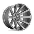 Fuel 1Pc D714 Contra Platinum 20X10 -19 Brushed Gun Metal Tinted Clear