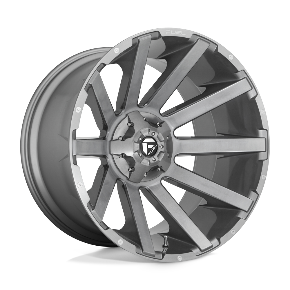 Fuel 1Pc D714 Contra Platinum 20X10 -19 Brushed Gun Metal Tinted Clear