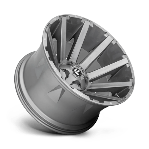 Fuel 1Pc D714 Contra Platinum 20X10 -18 Brushed Gun Metal Tinted Clear