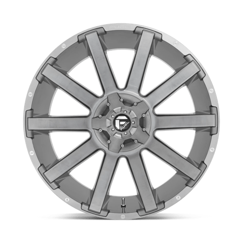 Fuel 1Pc D714 Contra Platinum 20X10 -18 Brushed Gun Metal Tinted Clear