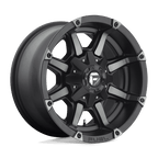 Fuel 1Pc D556 Coupler 17X9 +1 Matte Black Double Dark Tint