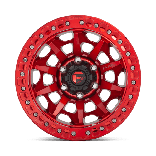 Fuel 1Pc D113 Covert Beadlock 17X9 -38 Candy Red