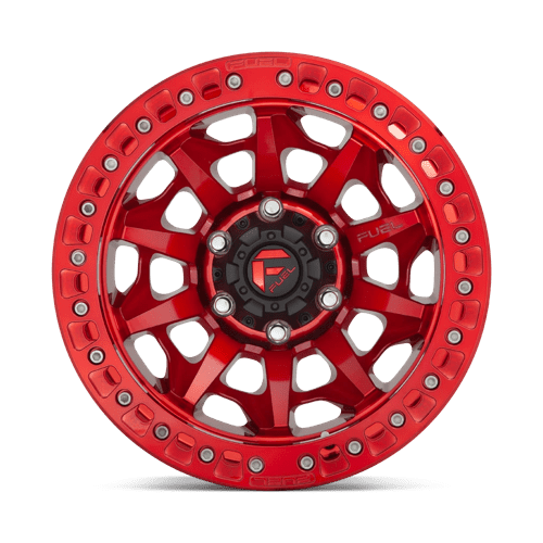 Fuel 1Pc D113 Covert Beadlock 17X9 -15 Candy Red