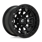 Fuel 1Pc D114 Covert Beadlock 17X9 -15 Matte Black