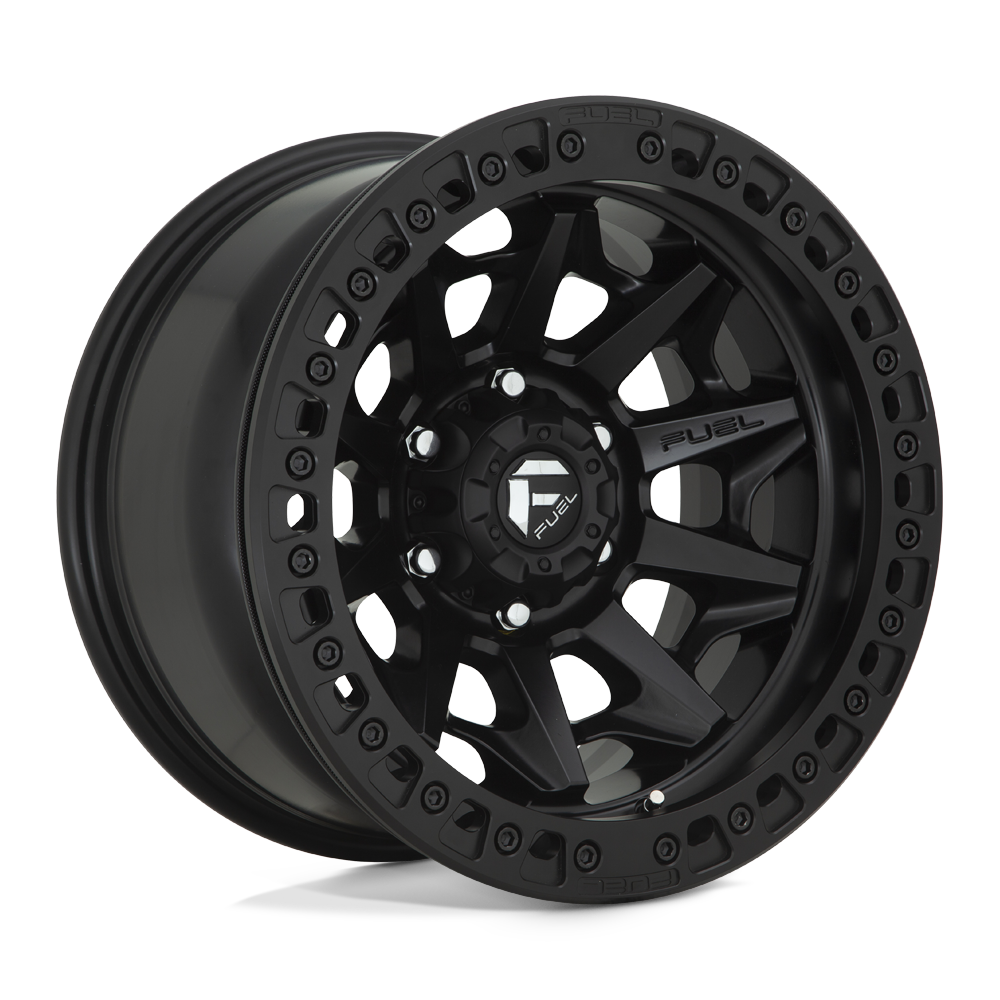 Fuel 1Pc D114 Covert Beadlock 17X9 -15 Matte Black