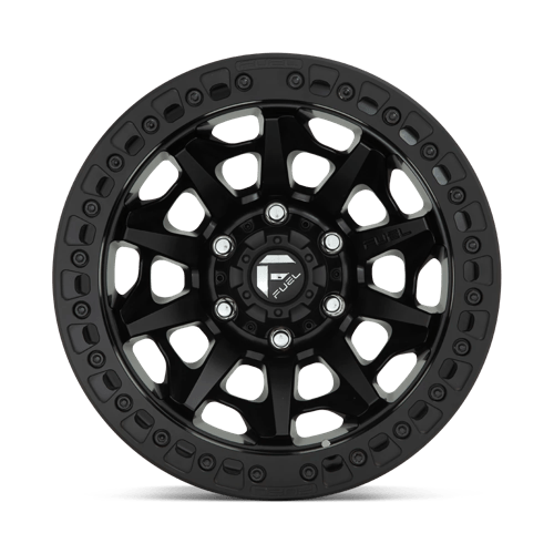 Fuel 1Pc D114 Covert Beadlock 17X9 -15 Matte Black