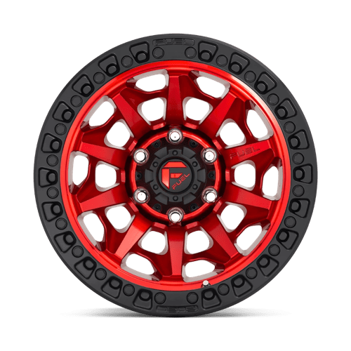Fuel 1Pc D695 Covert 17X9 -12 Candy Red Black Bead Ring