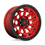 Fuel 1Pc D695 Covert 18X9 -12 Candy Red Black Bead Ring