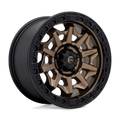 Fuel 1PC D696 COVERT 17X8.5 +34 MATTE BRONZE BLACK BEAD RING