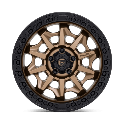Fuel 1Pc D696 Covert 18X8.5 +35 Matte Bronze Black Bead Ring