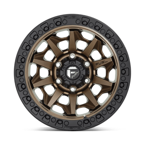 Fuel 1Pc D696 Covert 17X9 -12 Matte Bronze Black Bead Ring