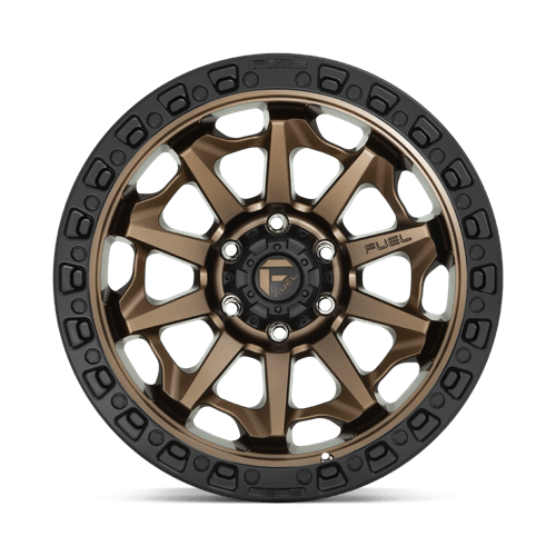 Fuel 1Pc D696 Covert 18X9 -12 Matte Bronze Black Bead Ring