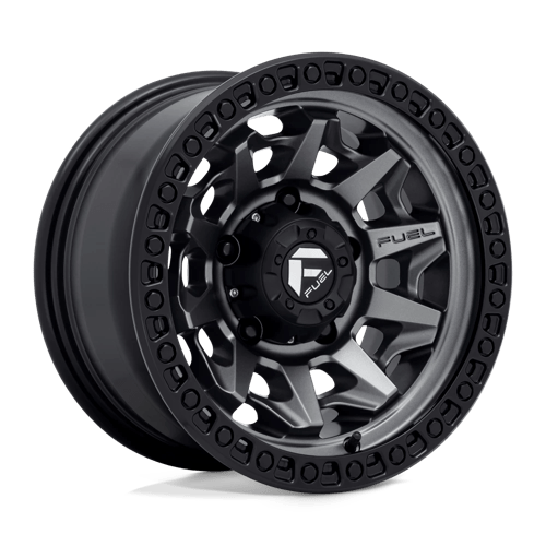 Fuel 1Pc D716 Covert 15X8 -12 Matte Gunmetal Black Bead Ring