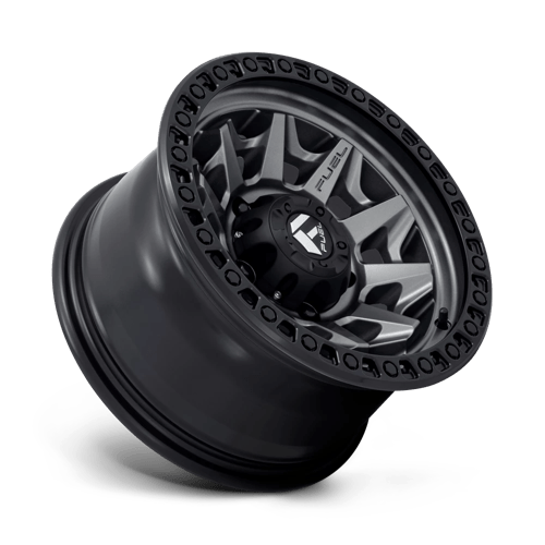 Fuel 1Pc D716 Covert 15X8 -12 Matte Gunmetal Black Bead Ring