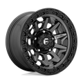 Fuel 1Pc D716 Covert 18X9 -12 Matte Gunmetal Black Bead Ring