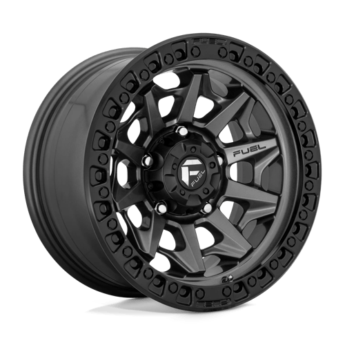 Fuel 1PC D716 COVERT 17X8.5 +34 MATTE GUN METAL BLACK BEAD RING