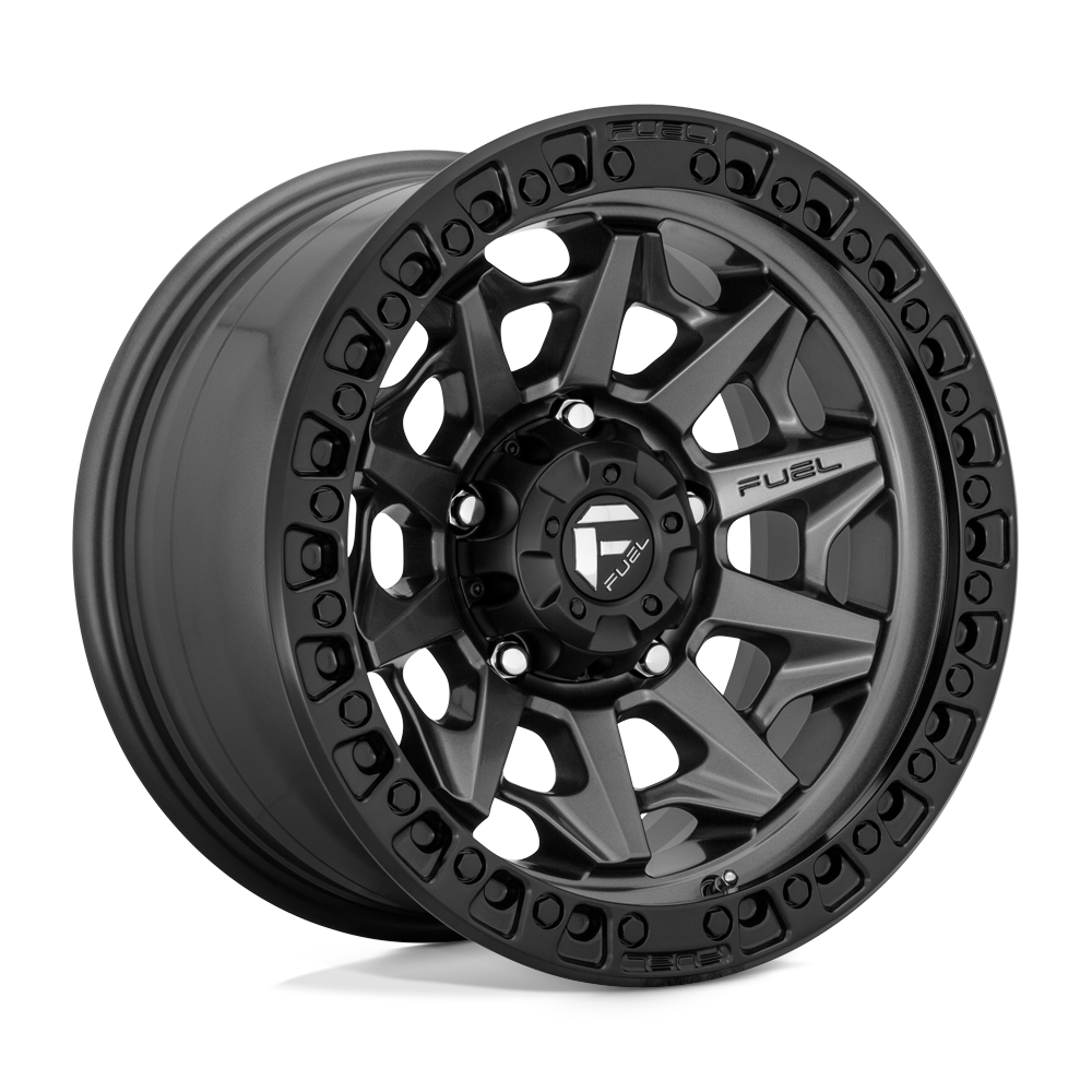 Fuel 1Pc D716 Covert 18X9 +20 Matte Gunmetal Black Bead Ring
